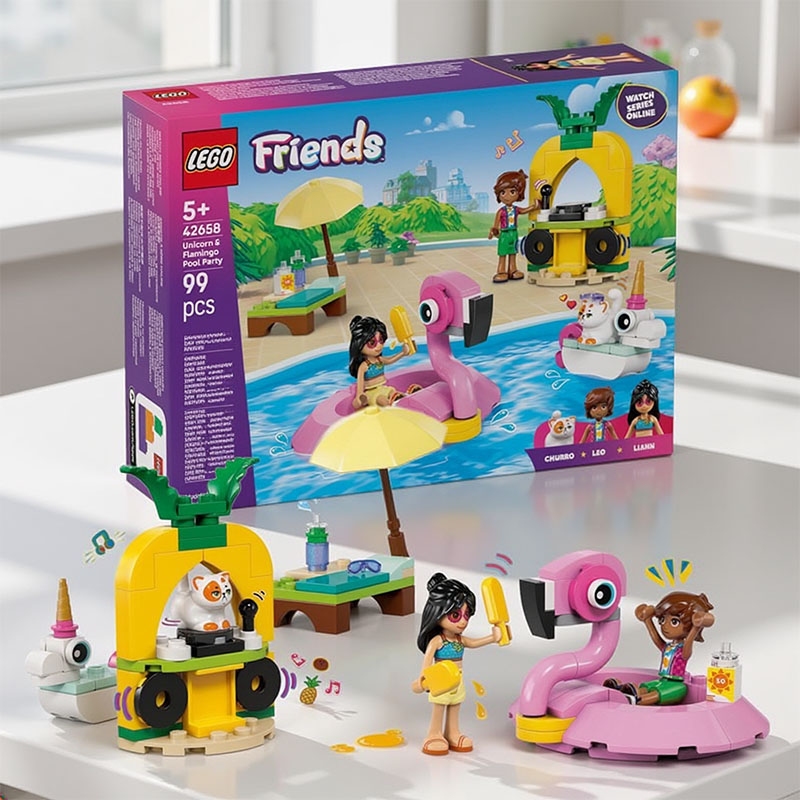 LEGO 42658 FRIENDS UNICORN & FLAMINGO POOL PARTY