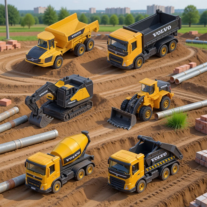 MAJORETTE VOLVO CONSTRUCTION PREMIUM 6-ass