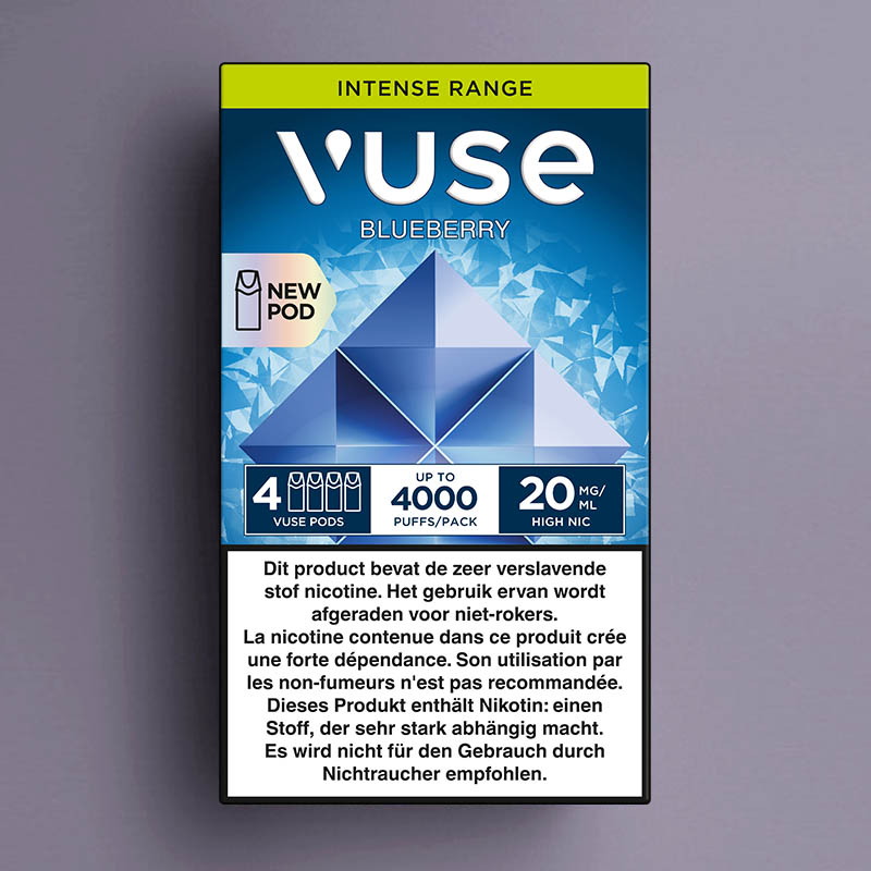 VUSE INTENSE BLUEBERRY 4-POD 20MG /5