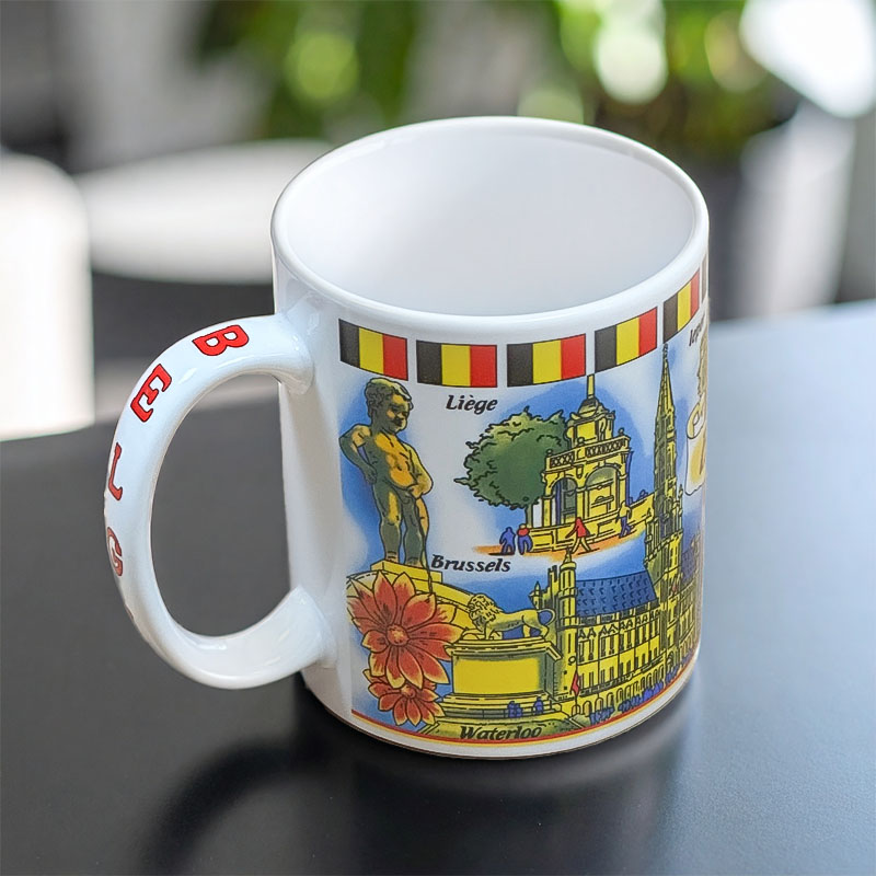 MUG BELGIAN PANORAMO WITH 9 VIEWS