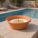 TWILI OUTDOOR PARTY TERRACOTTASCHAAL 19cm WIT