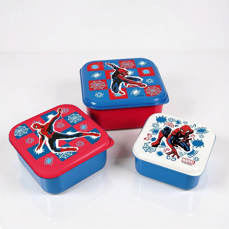 SNACK BOXES SPIDERMAN 3pcs