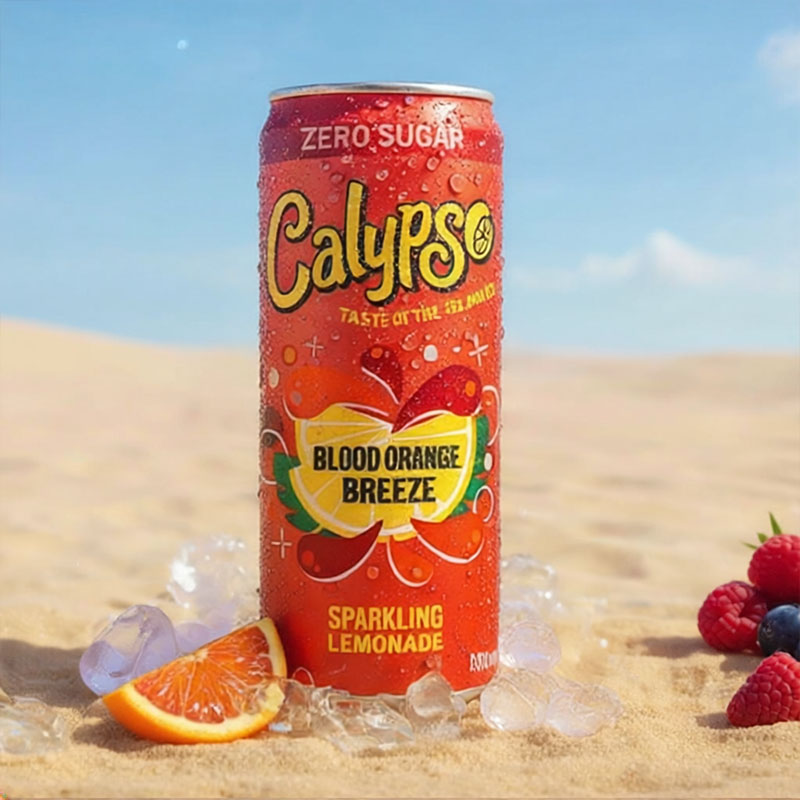 CALYPSO SPARKLING BLOOD ORANGE BREEZE ZERO 12 x 33cl