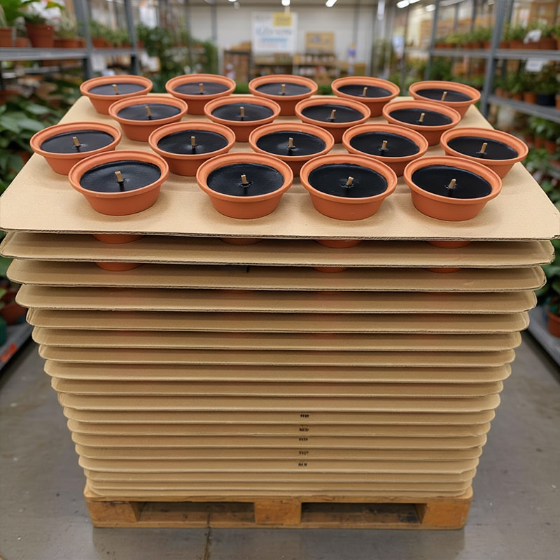 TWILI PALETDISPLAY OUTDOOR PARTY TERRACOTTASCHAAL ZWART 19cm 288pcs