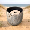 TWILI SUNSET COLL. OUTDOOR CANDLE V-GREY 14cm