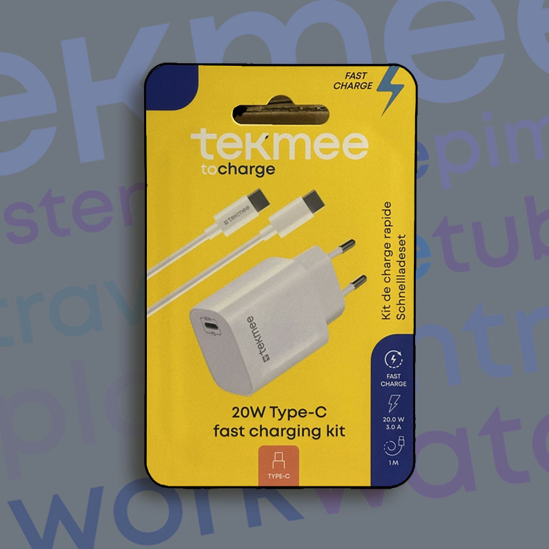 TEKMEE 20W FAST CHARGER VAN KIT USB-C