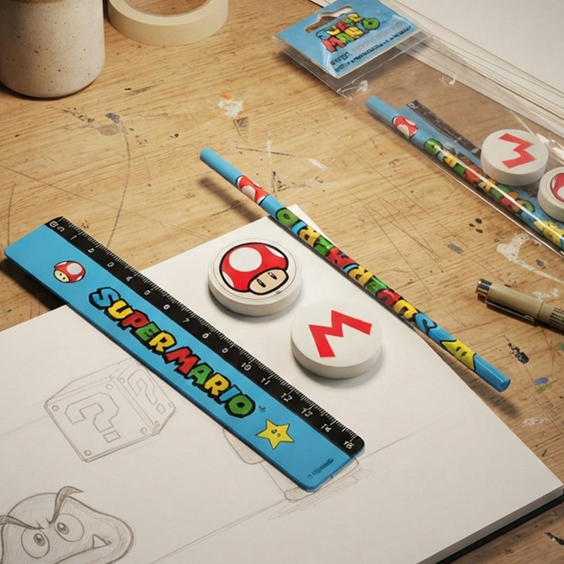 STATIONERY SET SUPER MARIO 4pcs