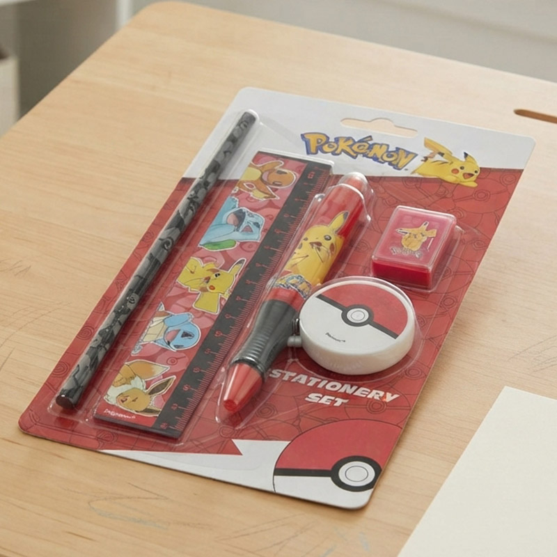 STATIONERY SET POKEMON 5pcs