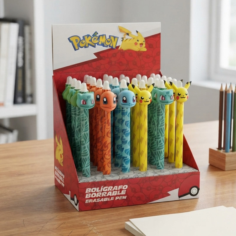 GEL PEN WITH ERASER POKEMON /36