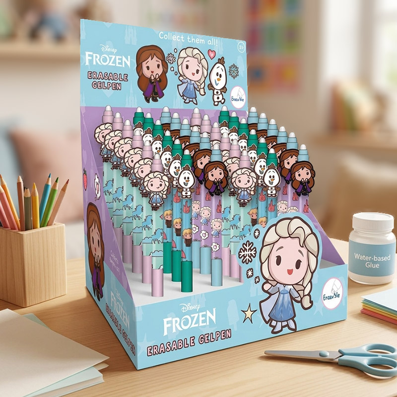 GEL PEN WITH ERASER FROZEN /36