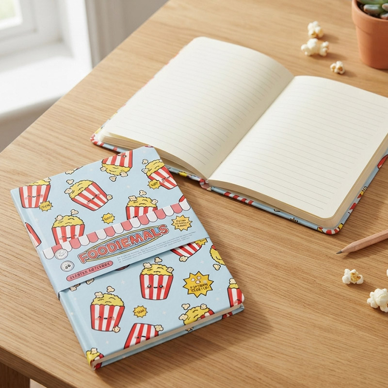 NOTEBOOK FOODIEMALS POPCORN (PERFUMED)
