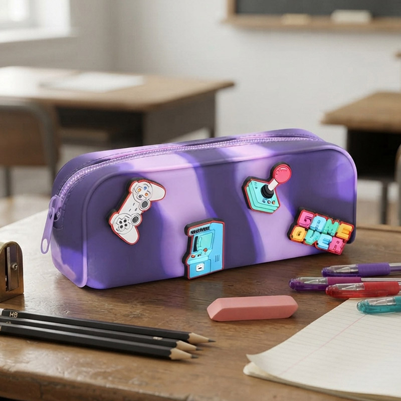 PENCIL CASE SILICONE GAME OVER