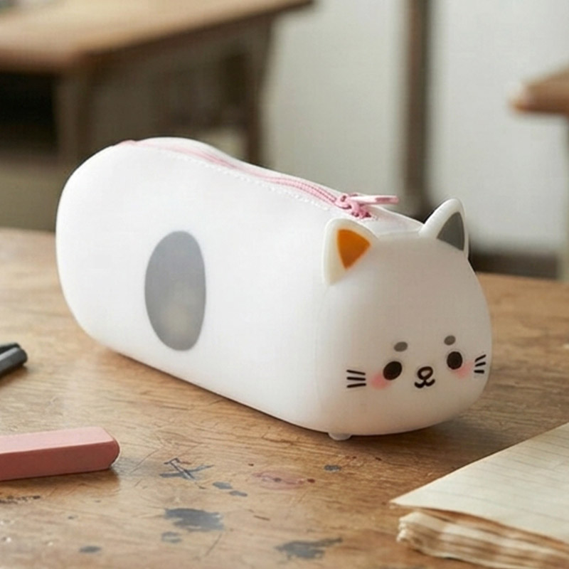 PENCIL CASE SILICONE ADORAMALS CAT