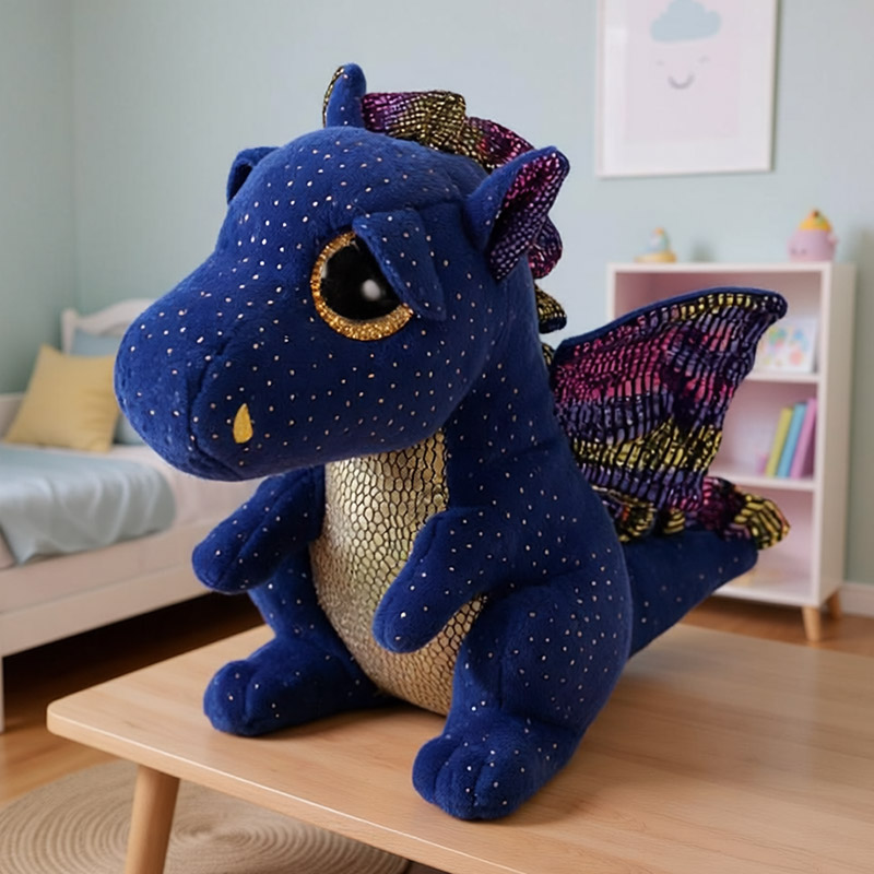TY BEANIE BOO'S SAFFIRE THE DRAGON SMALL 15cm