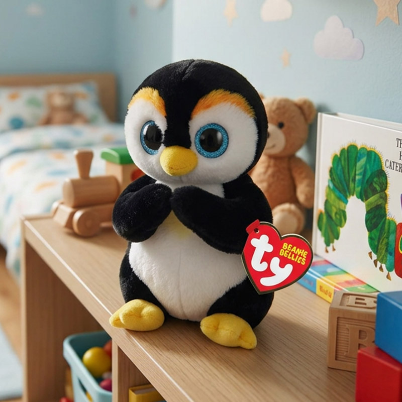 TY BEANIE BELLIES NEVE THE PENGUIN SMALL 15cm