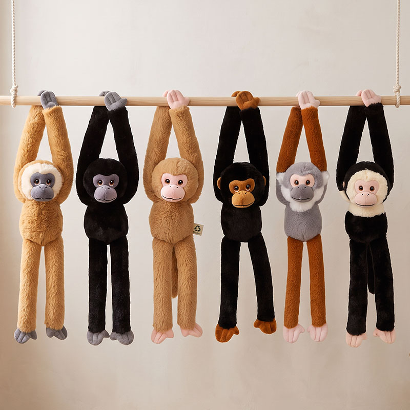 KEELECO WILD HANGING MONKEYS 6-ASS 40cm