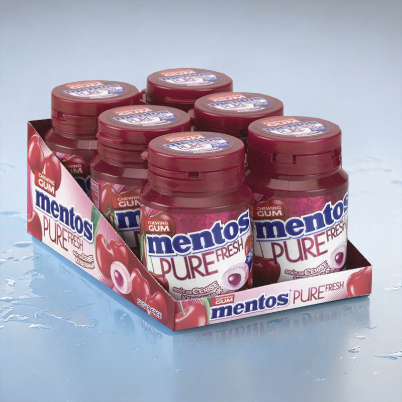 MENTOS CUP PURE FRESH CHERRY 6x60g