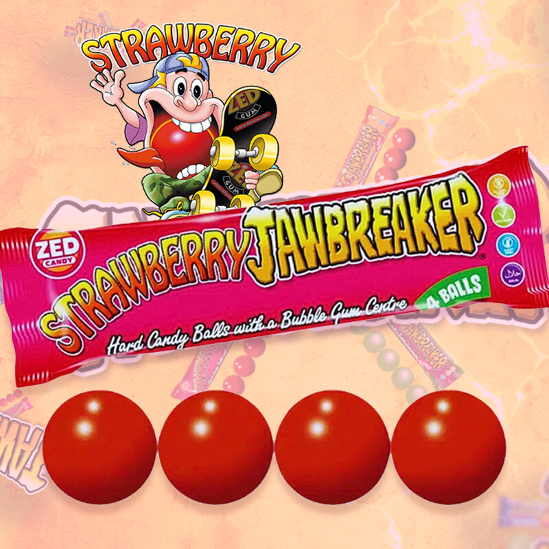 JAWBREAKER STRAWBERRY 4pcs x 40