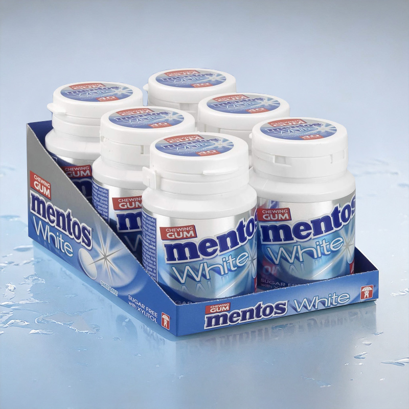 MENTOS CUP WHITE SWEETMINT 6x60g