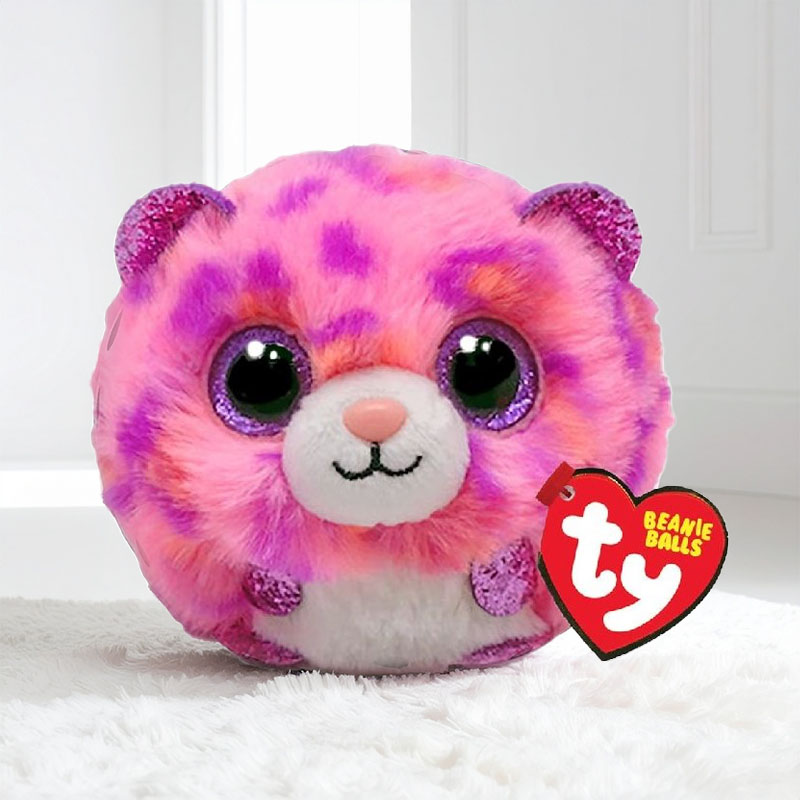 TY TEENY PUFFIES TOPAZ LE LEOPARD 10CM