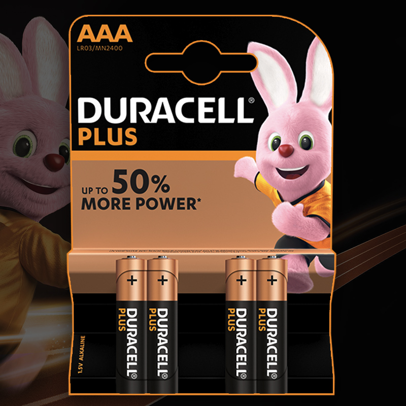 DURACELL PLUS POWER "AAA" 4pcs LR03 /10
