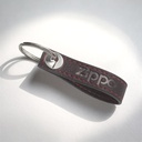 ZIPPO MOCHA LEATHER KEY RING