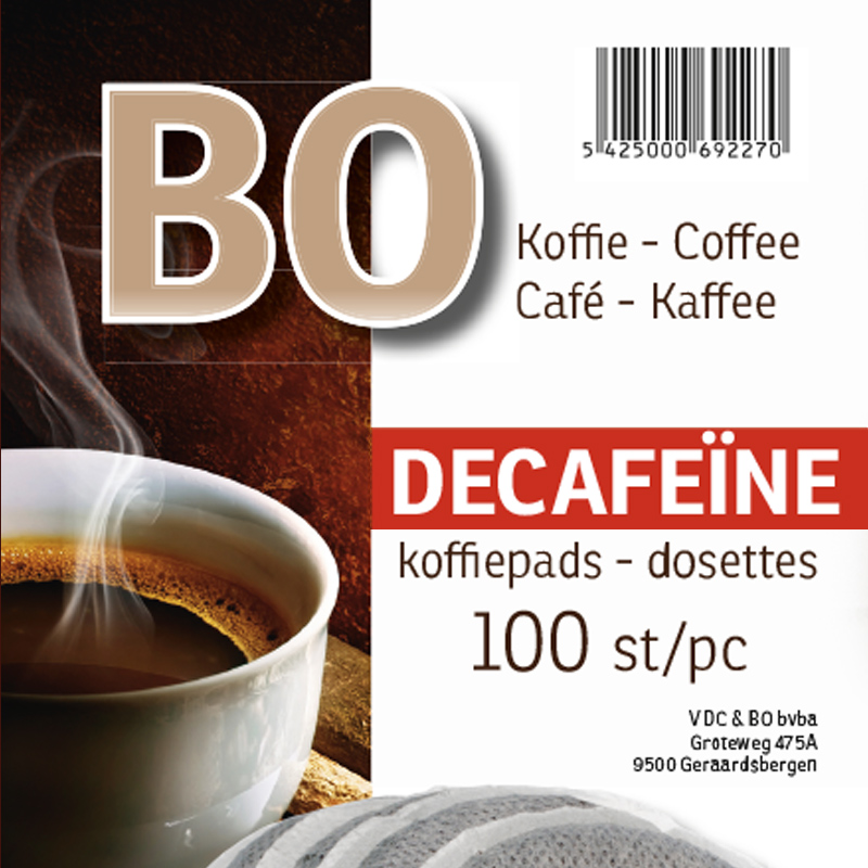 BO KOFFIE DECAFEINE 100 PADS