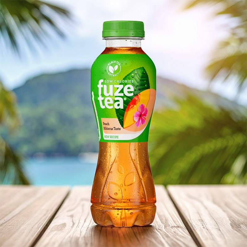 FUZETEA PEACH HIBISCUS PET 4X6X40cl