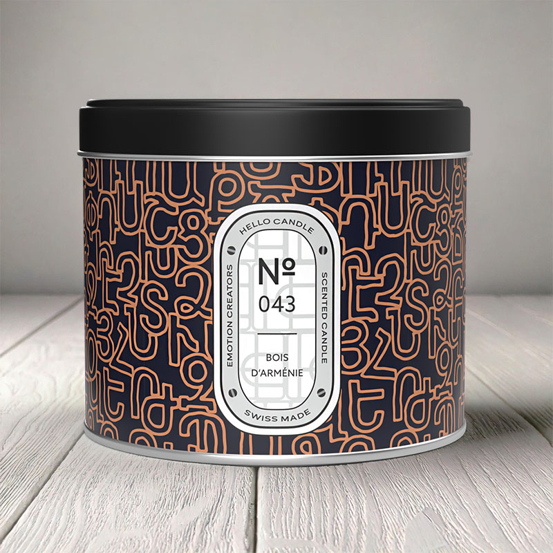 HELLO CANDLE BOIS D'ARMÉNIE 500ml