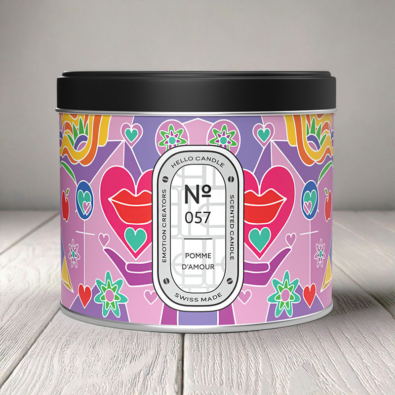 HELLO CANDLE POMME D'AMOUR 500ml
