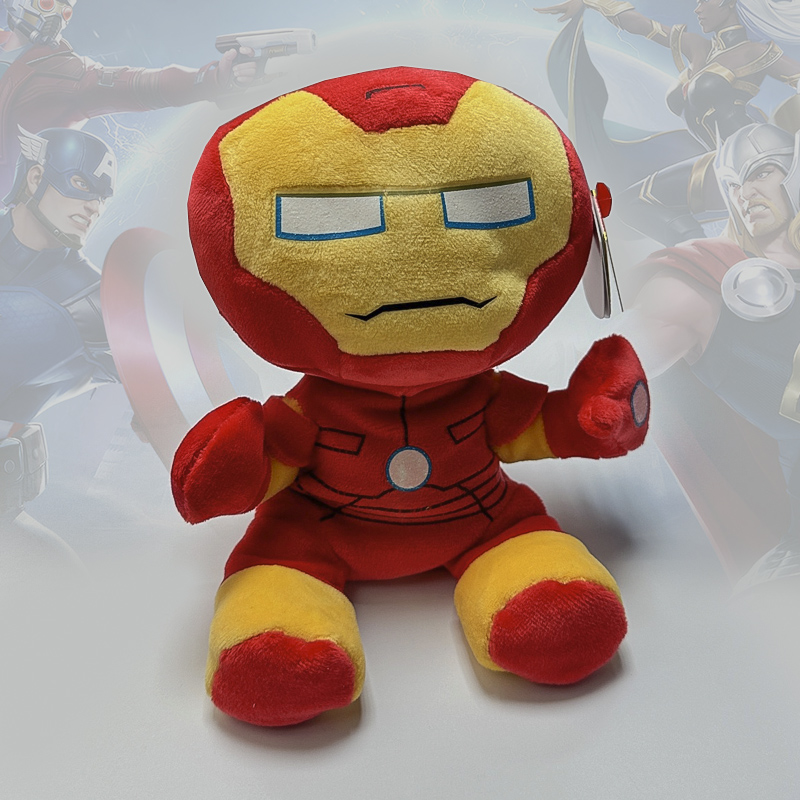 TY MARVEL BEANIE BABIES (SOFT TOUCH) IRON MAN 15CM