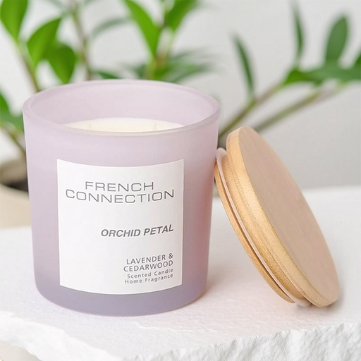 [FCC004VL] FRENCH CONNECTION PASTEL CANDLE LAVENDER&CEDARWOOD 1.46KG LARGE