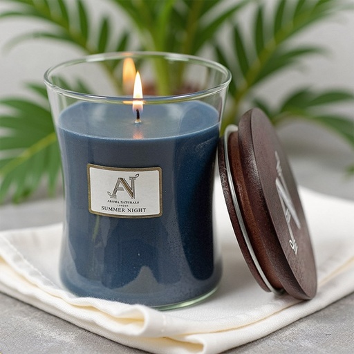 [ANLCRCS001N] AROMA NATURALS CONTEMPORARY CANDLE SUMMER NIGHTS 320G SMALL