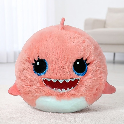 [00020898] TY BEANIE BOUNCERS REEF THE PINK SHARK 9CM