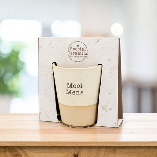 [00125001] SPECIAL CERAMICS MUG "MOOI MENS" (35772)