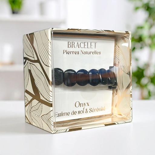 [00336279-12] BRACELET PIERRE NATUREL ONYX