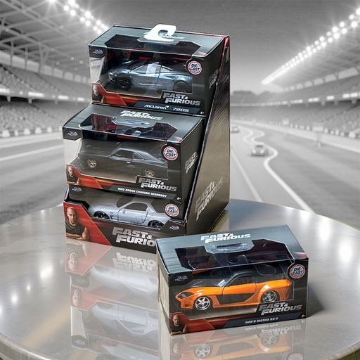 [00050531] FAST & FURIOUS DISPLAY 1:32 6pcs