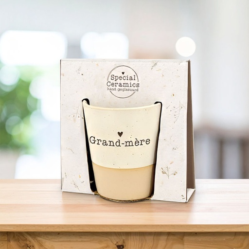 [00125106] TASSE CERAMIQUE SPECIALE FR "GRAND-MÈRE" (09307)