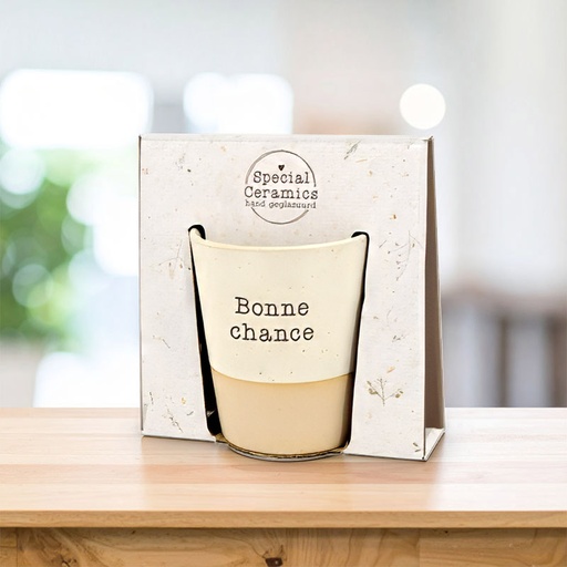 [00125118] TASSE CERAMIQUE SPECIALE FR "CHANCE" (09319)