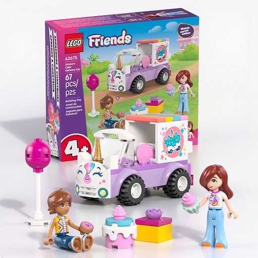 [00111368] LEGO 42675 FRIENDS UNICORN CAKE DELIVERY CAR