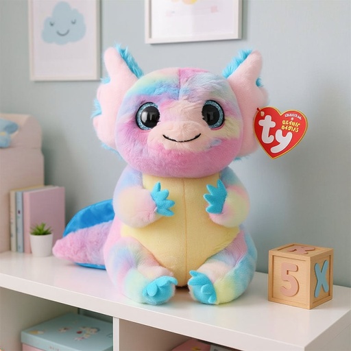 [00021003] TY BEANIE BELLIES LOXIE THE AXOLOTL SMALL 15CM
