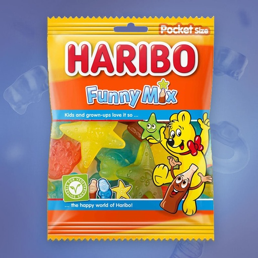 [C0301012] HARIBO FUNNY MIX 28x75g