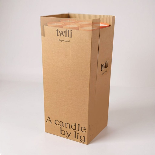 [80100200] TWILI DISPLAY OUTDOOR PARTY TERRACOTTASCHAAL WIT 19cm 90pcs