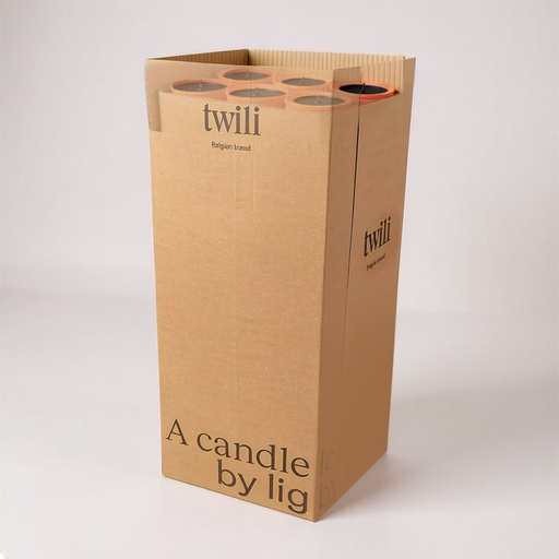 [80100201] TWILI DISPLAY OUTDOOR PARTY TERRACOTTASCHAAL ZWART 19cm 90pcs