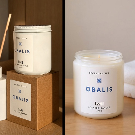 [80100301] TWILI INDOOR SCENTED CANDLE HIDDEN CITIES: LISBOA 250gr