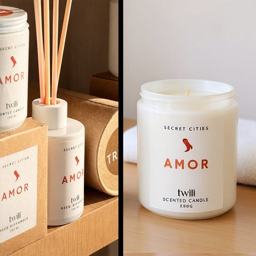 [80100302] TWILI INDOOR SCENTED CANDLE HIDDEN CITIES: ROMA 250gr