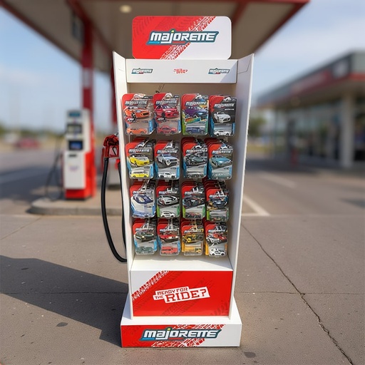 [00050500] MAJORETTE GAS PUMP DISPLAY 108pcs