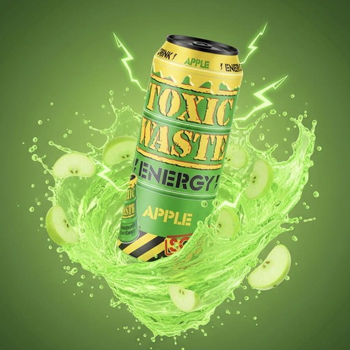 [D0110101] TOXIC WASTE SOUR APPLE ENERGY 12 x 50cl