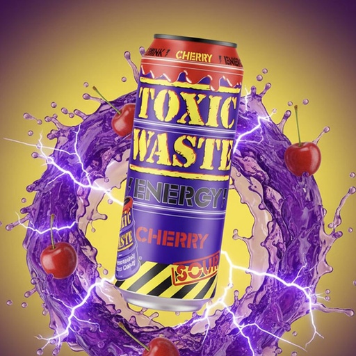 [D0110103] TOXIC WASTE SOUR CHERRY ENERGY 12 x 50cl