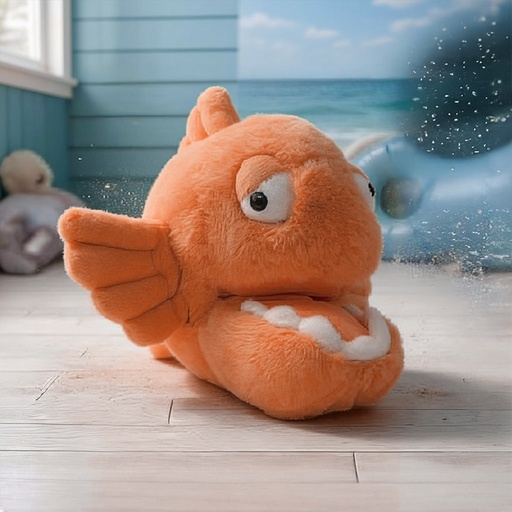 [00021109] BIG EYE FISH ORANGE 25cm